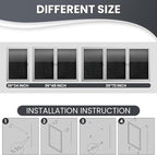 36"x24" Lockable Enclosed Bulletin Board, Outdoor Flet Weather-Resistant Aluminum Frame Notice Board, Wall Mounted Display Case Acrylic Doors for School,Office,Silver Frame w/Black Flet