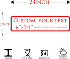 Custom Sign, custom street sign，Aluminum Weatherproof Metal Sign Multiple Sizes, Double-sided.Customize for Office, Business, Workplace, office, Home, Delivery Signs(6 * 24 Inch)