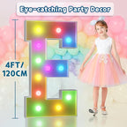 imprsv 4FT Colorful Marquee Letters E, 18 Colors Large Light up Letters Alphabet Sign with Remote, Large Marry Me Sign, Birthday Party Decorations Anniversary Wedding Decoration