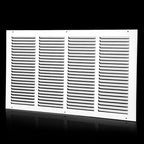 24x14 Return Air Grille(Duct Opening Size),Air Return Vent Cover,Flat Vent Cover,Rejillas De Aire Acondicionado para Casa,Return Air Grilles,Outer Dimensions:25.75"Wx15.75"H(24"Wx14"H, Duct Opening)