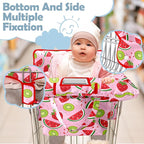 Shopping Cart Cover for Baby Girl Boy 2-in-1 High Chair Water Resistant High Chair Cover Blue Sailboat Gender Neutral Cart Cover for Babies Padded Grocery Cart Cover for Baby