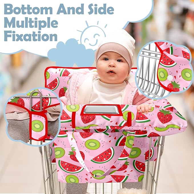 Shopping Cart Cover for Baby Girl Boy 2-in-1 High Chair Water Resistant High Chair Cover Blue Sailboat Gender Neutral Cart Cover for Babies Padded Grocery Cart Cover for Baby