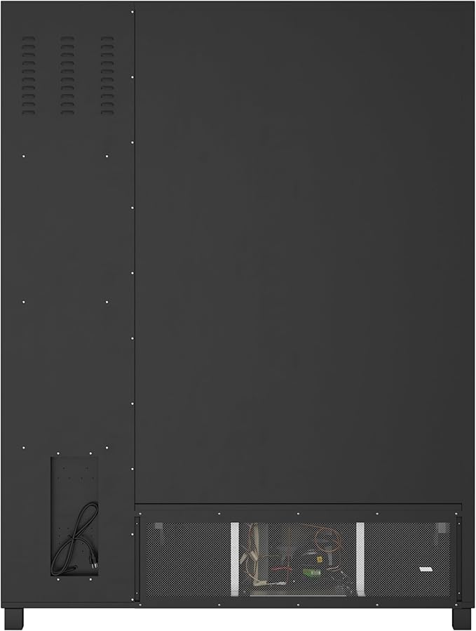 KoolMore Snack Vending Machine with 21.5 in. Touch Display, 66 Slots and Elevator-Lift Dispensing, Refrigerated, Bill, Coin and Credit Card Acceptor, Wifi, 4G Connectivity in Black (KM-VMRWT-66EBCR)