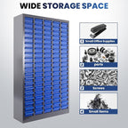 75 Drawers Parts Cabinet for Nuts, Bolts, Screws, Nut and Bolt Organizer with ABS Material Drawer, Bolt Bin Tool Storage Cabinet in Workshop, Garage, Office (100 Drawers)