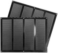 Repa Market 2-Pack Air Vent Cover 16x12 Inch (Outer Dimensions) Black Galvanized Steel Louvered Grill Cover with Mesh Screen/Wall or Ceiling Vent/HVAC Register for Indoor and Outdoor Ventilation