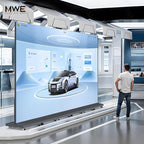 MWE LED Digital Signage Display with Flight Case, P1.86 Spliceable LED Poster Screen with Publishing System, Foldable Advertising Display Kiosk for Events and Rentals, WiFi/USB/HDMI (1 Panel), Black