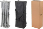 BANNER BUZZ BannerBuzz Fabric Pop Up Curved Display, Graphic with Hardware, 230 GSM, Polyester Fabric, 17 mm Pole Diameter, 1.4 mm Thick Pole, 1440 DPI Dye Sublimation Printing (10' W X 8' H)