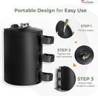 FRUITEAM Canopy Water Weight Bag, 88 LBS Water Tent Weights Set of 4, Weights for Tent Legs, Portable 4 Pack Weight Bags for Gazebo, Patio Umbrella, Pop Up Canopy, Carport, 10L Black