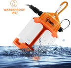 60w LED Temporary Work Light,9000Lm 5000K Super Bright Construction Lights 4 Adjustable Light Panels,Led Work Light IP67 Dust Waterproof with Hook Portable Linkable for Job Site Garage Lighting