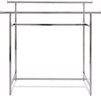 Econoco - Adjustable Double Bar Rectangular Hangrail Rack in Chrome
