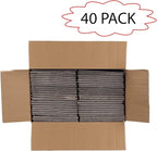 Calenzana 6x6x6 Inches Shipping Boxes Set of 40, White Corrugated Cardboard Box for Packing Mailing Small Business