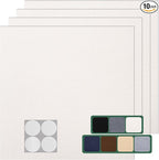 Carpet Tile 10 Pack 24” X 24” Self Adhesive Carpet Floor Tiles Anti-Slip Squares Peel and Stick Floor Tilel DIY Installation for Bedroom(White)