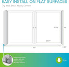 Ghent 48"x60" 2-Door Outdoor Enclosed Vinyl Bulletin Board, Shatter Resistant, with Lock, Satin Aluminum Frame - Ivory (PA24860VX-185), Made in the USA