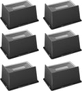 Bed Risers 4 Inch Heavy Duty, Oversized Furnitures Risers 4 inch Support 6000 lbs, Bed Table Rising Blocks, Fits for Couch, Sofa, Chair, Furniture Lifts 6 Pack（Black 4'' 6 Pack）