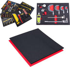 5S Tool Box Shadow Foam Organizers (2 Color) Custom Size (27" x 36", Black Top/Red Bottom)