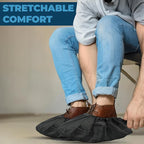 Reusable Waterproof Shoe Covers – 4 Pack (2 Pairs) – Rain Boot Covers for Men & Women – Durable, Washable, Non-Slip Overshoes for Indoor & Outdoor Protection