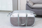 Pop Up Laundry Hamper，with Durable Handles collapsible laundry basket，Easy to Open and Fold for college Dorm,kids room，travel (2 gray)…