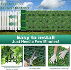Artificial Boxwood Wall Roll, 40"x120" (33.33 sqft) Grass Wall Panels with Mint Plant Leaves, Greenery Backdrop Privacy Screen with UV Protection, Green Grass Wall for Indoor Outdoor Decor