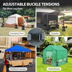 COOS BAY Canopy Weights Set of 6, 270 lbs, Sand Bags for Weight, Sandbag Weights for Canopy Tent Legs, 600D Heavy Duty Gazebo Weights, Sand NOT Included, Gray