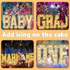 imprsv 4FT Marquee Letters Large Light Up Letters for Birthday Party Decor Wedding Decorations, Marquee V for Party Decoration Large Signs Arch Kit Decorations