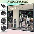 P4 Outdoor LED Video Sign 40x40 inch - WiFi USB Programmable Advertising Display for HD Videos, Images & Scrolling Text, Commercial Grade Square LED Screen