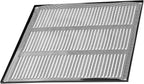 Repa Market 2-Pack 12x12 Inch Air Vent Cover/Black Galvanized Steel Louvered Grill Cover with Mesh Screen/Wall or Ceiling Vent/Durable Flush Mount HVAC Register for Indoor and Outdoor Ventilation