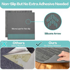 jxgzyy Commercial Carpet Tiles, 20×20 Inch, 0.31'' Padded Carpet Squares for Dorm, Non-Adhesive Carpet Flooring with Textured Silicone Back, Easy DIY, Renter-Friendly, 4 Pcs/10.8 Sqft