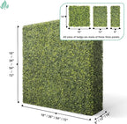 SunnyRoyal 54" Wx72 Hx6 D Artificial Boxwood Hedge Wall for Indoor and Outdoor Lifelike Greenery Privacy Fence for Patio Balcony Office Garden Party