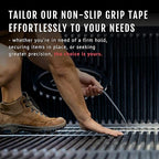 CATTONGUE GRIPS Non-Abrasive Grip Tape Wrap - 2” Thick Heavy-Duty, Waterproof Anti-Slip Tape for Wrapping Tools, Bats, Gym Equipment - Indoor & Outdoor Anti-Slip Solution (Clear, 60ft)