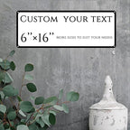 custom street sign,Custom Sign, Aluminum Weatherproof Metal Sign Multiple Sizes,indoor， Customize for Doorplates, nameplates, Business, Workplace, office, Home, Delivery Signs(6 * 16 Inch)