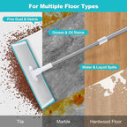 JOYMOOP 36 Inch Commercial Dust Mop for Hardwood Floors, Heavy Duty Industrial Wet Dry Mops with Telescopic Handle, Includes 5 Microfiber Mop Pads