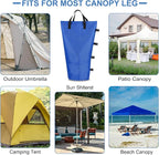PATIKIL Canopy Weight Sand Bags, 4 Pack 150 Lbs Total Extra Large Weights Bags Waterproof Tent Leg Weights Sandbags for Outdoor Canopy Tent Sun Shelter Patio Ladder Blue (21x9")
