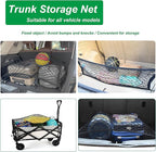 Elastic Cargo Net for SUV, Trunk Net with Hook, Car Net for Trailer, Truck Bed Netting Cover Storage,40"x 24" Stretch to 79"x43"for Universal Organizer, Luggage Cover