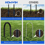 Trampoline Stakes 12 inches 10-Pack U Stake for Ground Heavy Duty Trampoline Anchors High Wind Stakes for Fence, Swing Set, Outdoor Decoration and Gazebo