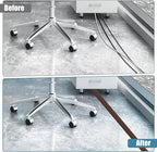 Floor Cord Covers for Wires 20FT Cable Hider Wire Cover Self Adhesive Cord Hider Floor for Offices, Homes, Workshops, Warehouses Cable Cavity 0.39" W x 0.27" H