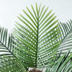 9ft Tall UV Resistant Faux Palm Tree, 108in Artificial Palm Tree Indoor Outdoor, Fake Tree with Real Bark and Realistic Leaves and for Home House Office Living Room Bedroom Yard Patio.