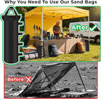 Canopy Weights Sand Bags 4 Pack Canopy Weight Bag SandBags for Canopy Legs Outdoor Pop Up Tent Gazebo Weights Set of 4 (4)