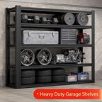 Heavy Duty Storage Shelves Unit, Adjustable Metal Garage Shelving,3500LBS Garage Storage Industrial Shelves,Storage Racks,Steel Shelf Suitable for Shop,Warehouse,Basement