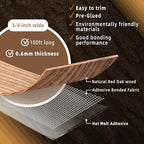 GSCIT Club Red Oak Edge Banding, 3/4 inch x 100ft roll of Veneer Edge Banding - Pre-glued Flexible, Real Wood Tape for Cabinet Repair & Furniture Restoration