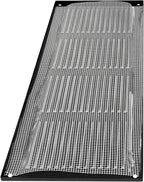 Repa Market Air Vent Cover 16x6 Inch (Outer Dimensions) Black Galvanized Steel Louvered Grill Cover with Mesh Screen/Wall or Ceiling Vent/HVAC Register for Indoor and Outdoor Ventilation