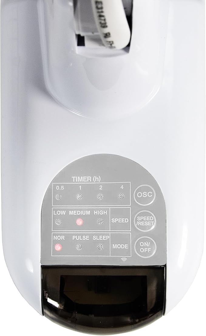 Comfort Zone Oscillating Wall Mount Fan with Adjustable Vertical Tilt, 16 inch, 3 Speed, Metal Grille, 90 Degree Oscillation, 3 Modes: Normal, Pulse, and Sleep, 4H Timer, & Wi-Fi App Control, White