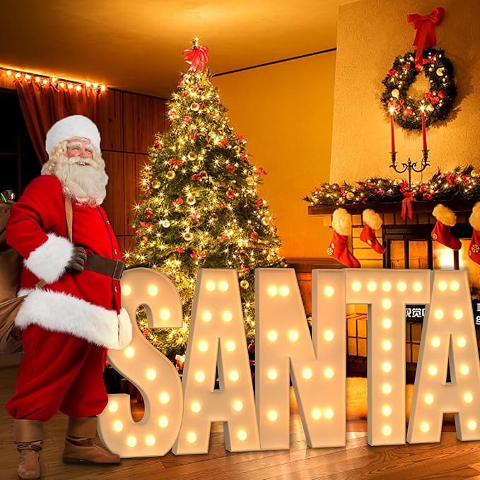 Marquee Light Up Letters, 4FT Marquee Letters, Large Light Up Letter for Party Decor, Mosaic Balloon Frame, Cardboard Letter for Birthday Wedding Engagement Party Decorations, Giant Letter S