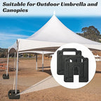2 Pack Steel Base Weights for Backdrop Stand, 11Lbs Heavy Duty Steel Base Weights Plate, Canopy Weight Plates for Pop Up Canopy Tents and Outdoor Wedding Decor Umbrella