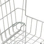 TRINITY 2-Pack Stackable Metal Wire Storage Baskets With Handles, EcoStorage Chrome, 14 Inches
