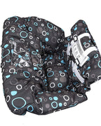 Premium Shopping Cart Cover & High Chair Cover, Easy Install, Harness System, Soft Comfort Cushioning, Universal Size (Black)