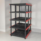 CX Craftsman, 5-Tier Highly Durable Storage Rack, 200lbs/shelf, (72.3”H x 40”W x 24”D), Interlocking Shelving Unit and Weather-Resistant Design, Perfect for Garage, Basement & Workshop