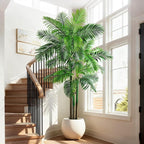 Big Artificial Palm Tree Tall Faux Tropical Trees Indoor Outdoor Realistic Floor Plants Large Fake Plant for Home Living Room Office Decor Porch Outside Patio arboles para Modern Farmhouse decoracion