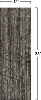 Mohawk Advance 36" x 12" Berber (Loop pile), 0.11" Pile Height, Carpet Tile, PET Fiber, New Shoes Color, (24 Tiles), (72 sqft/carton)