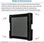 Dockem Koala Wall Mount 2XL: Damage-Free or Screw-in Universal Dock for Laptops, or Tablets and Smartphones with Thicker Cases (Black)