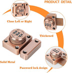 Alise Password Gate Latch Slide Bolt Latches Lock,Safety Double Sided Gate Hardware Locks,MSS002-R Red Antique Copper